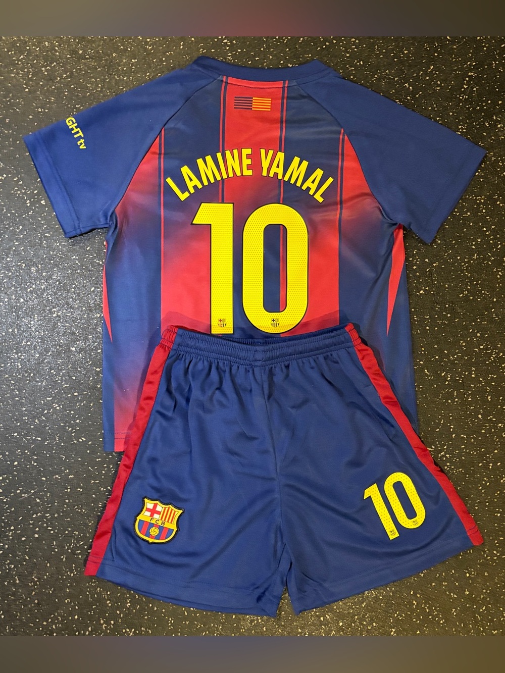 Lamine Yamal Kids Jersey Youth Sizes Barcelona Football - Small Medium Large XL